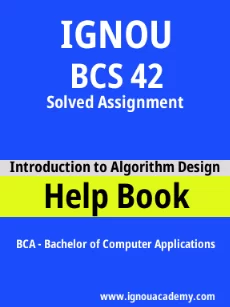 ignou BCS 42 solved assignment