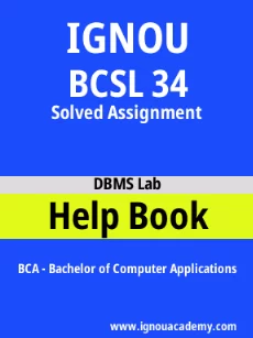 ignou BCSL 34 solved assignment