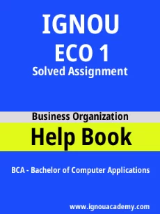 ignou ECO 1 solved assignment