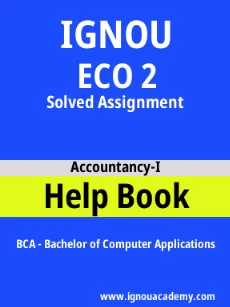 ignou ECO 2 solved assignment