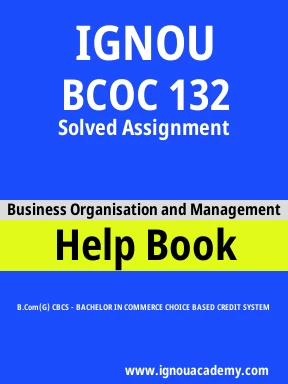 BCOC 132 Solved Assignment