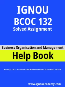 ignou BCOC 132 solved assignment