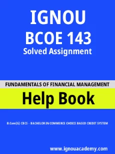 ignou BCOE 143 solved assignment
