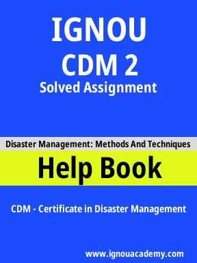 IGNOU CDM 2 SOLVED ASSIGNMENT HINDI