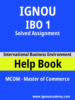 IGNOU MCOM 2ND YEAR 4TH SEMESTER SOLVED ASSIGNMENT
