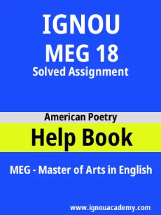ignou MEG 18 solved assignment