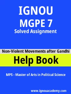 ignou MGPE 7 solved assignment