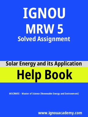 IGNOU MSCRWEE 2ND YEAR 3RD SEMESTER SOLVED ASSIGNMENT