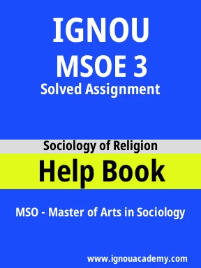 MSOE 3 Solved Assignment