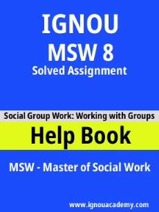 ignou MSW 8 solved assignment