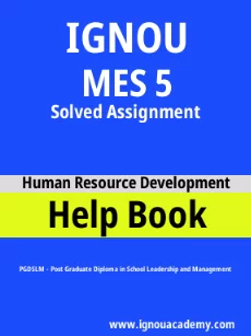 ignou MES 5 solved assignment