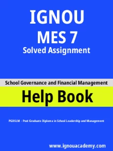 ignou MES 7 solved assignment