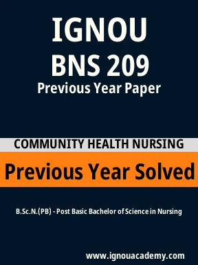 BNS 209 Previous Year Solved Question Paper