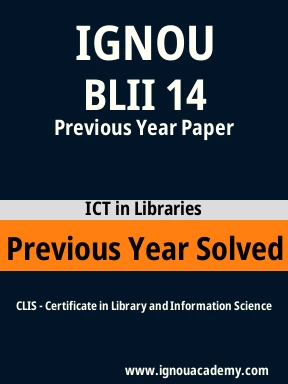 BLII 14 Previous Year Solved Question Paper
