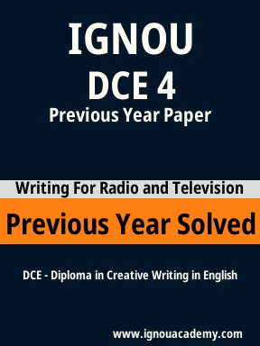 DCE 4 Previous Year Solved Question Paper