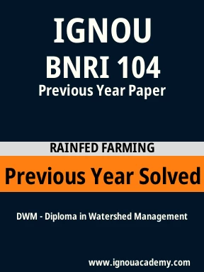 BNRI 104 Previous Year Solved Question Paper