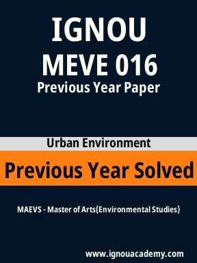 MEVE 016 Previous Year Solved Question Paper