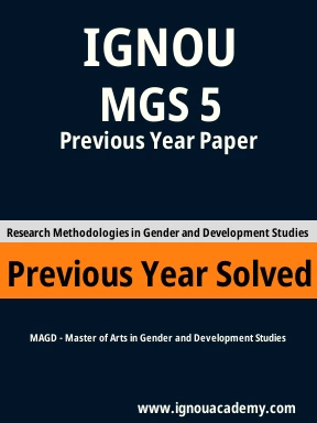 MGS 5 Previous Year Solved Question Paper