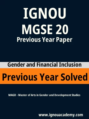MGSE 20 Previous Year Solved Question Paper