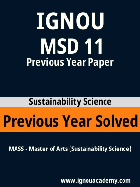 MSD 11 Previous Year Solved Question Paper