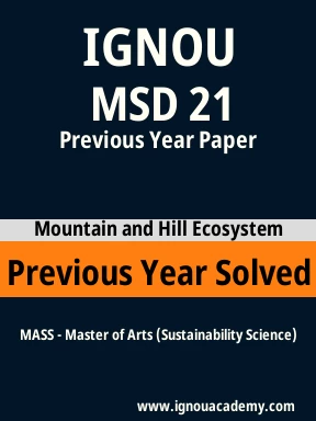 MSD 21 Previous Year Solved Question Paper