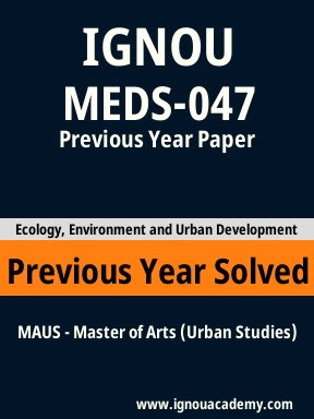 MEDS-047 Previous Year Solved Question Paper