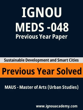 MEDS -048 Previous Year Solved Question Paper