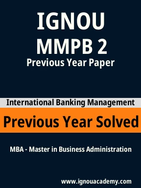 MMPB 2 Previous Year Solved Question Paper