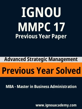 MMPC 17 Previous Year Solved Question Paper