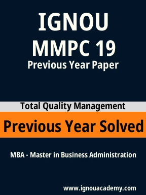 MMPC 19 Previous Year Solved Question Paper