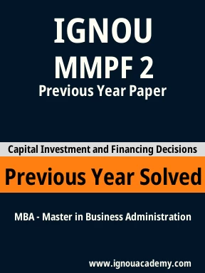 MMPF 2 Previous Year Solved Question Paper