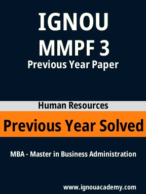 MMPF 3 Previous Year Solved Question Paper