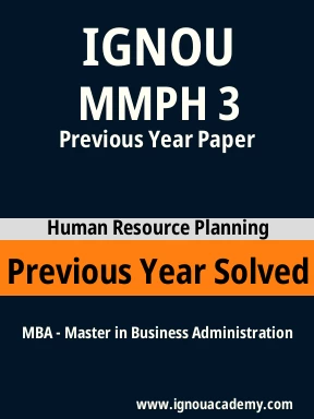 MMPH 3 Previous Year Solved Question Paper