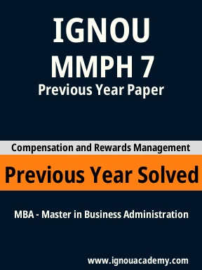 MMPH 7 Previous Year Solved Question Paper