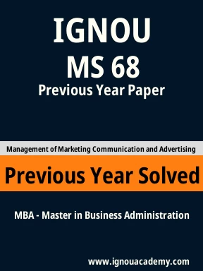MS 68 Previous Year Solved Question Paper