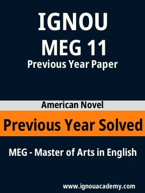 MEG 11 Previous Year Solved Question Paper
