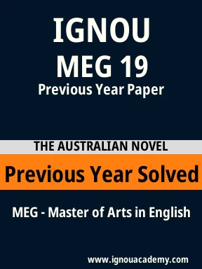 MEG 19 Previous Year Solved Question Paper