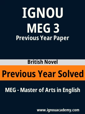 MEG 3 Previous Year Solved Question Paper