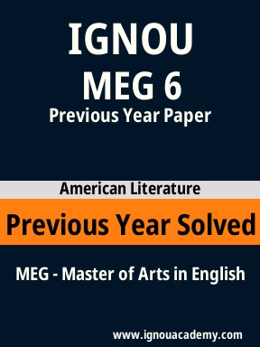 MEG 6 Previous Year Solved Question Paper
