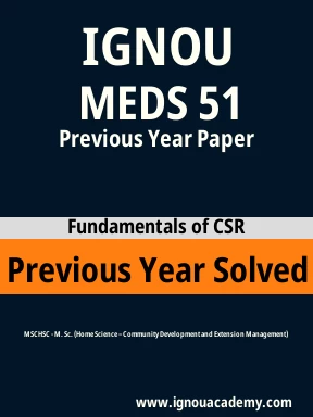 MEDS 51 Previous Year Solved Question Paper