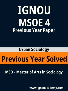 MSOE 4 Previous Year Solved Question Paper