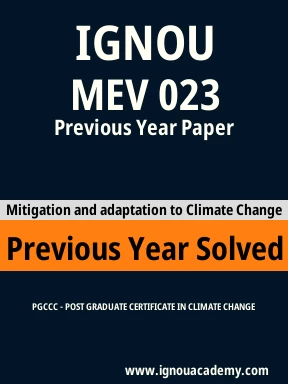 MEV 023 Previous Year Solved Question Paper
