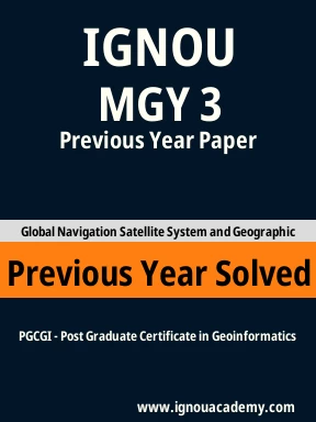MGY 3 Previous Year Solved Question Paper