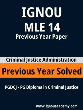 MLE 14 Previous Year Solved Question Paper