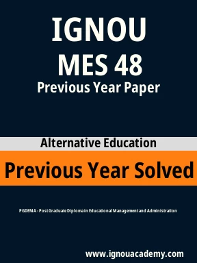 MES 48 Previous Year Solved Question Paper