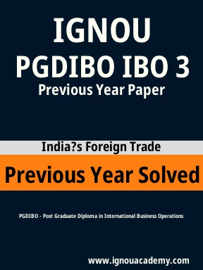 PGDIBO IBO 3 Previous Year Solved Question Paper