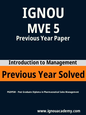 MVE 5 Previous Year Solved Question Paper