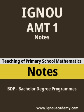 IGNOU AMT 1 NOTES