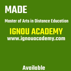 IGNOU MADE Projects