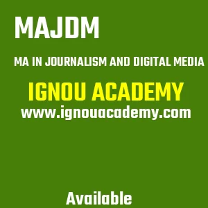IGNOU MAJDM Projects